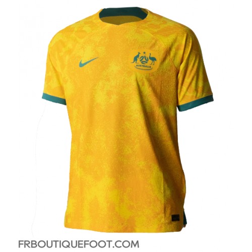 Maillot de foot Australie Domicile vêtements Monde 2022 Manches Courtes